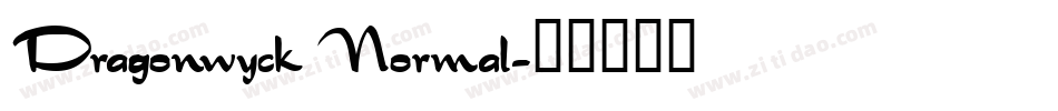 Dragonwyck Normal字体转换